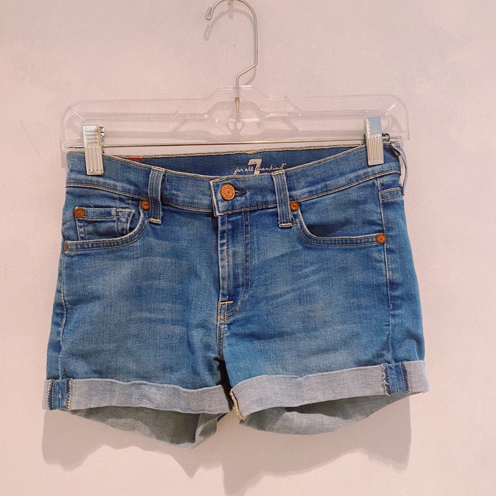 7 for all man kind jean shorts